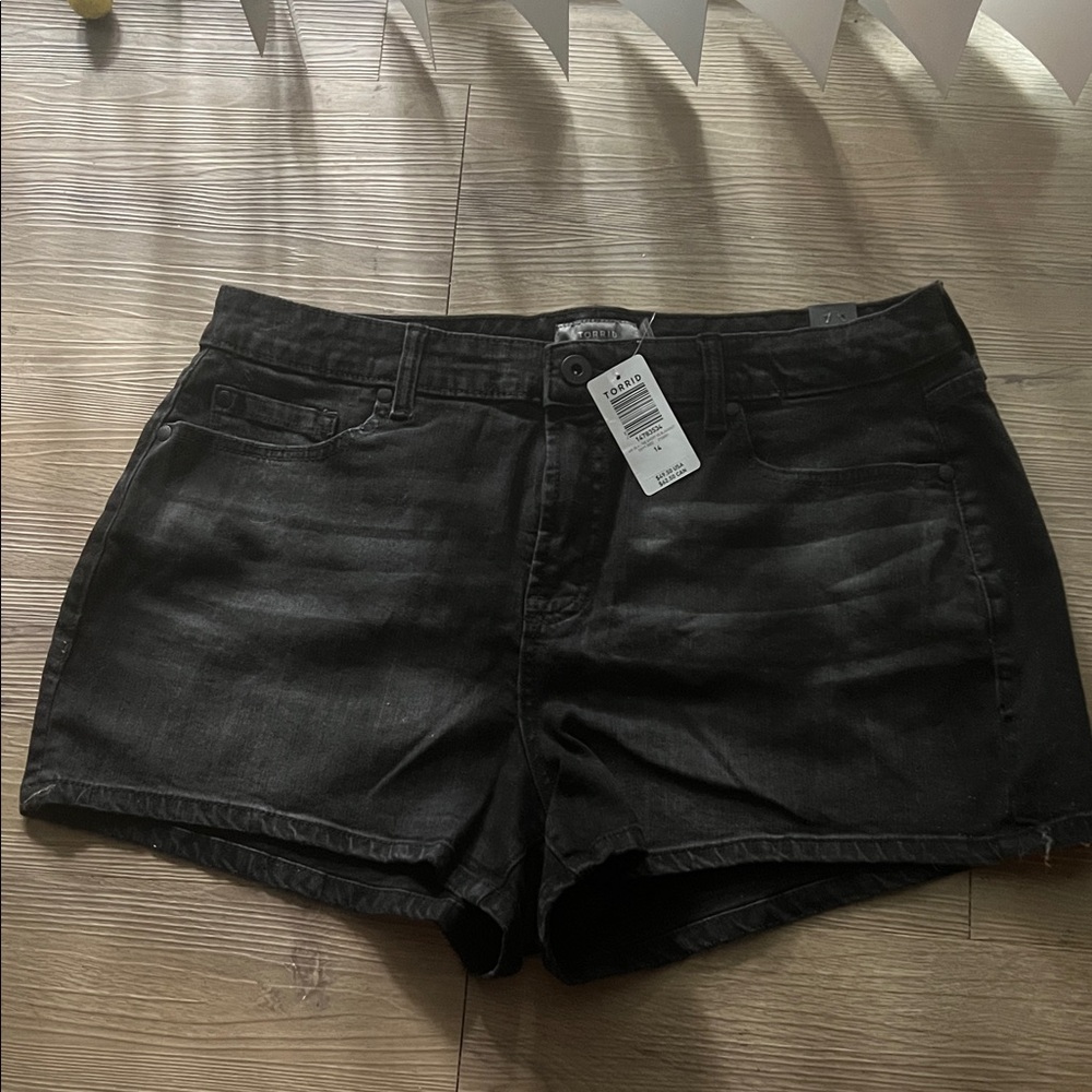 Torrid Black Jean Shorts